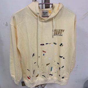 Gallery Dept. Cream Splash ink hoodie